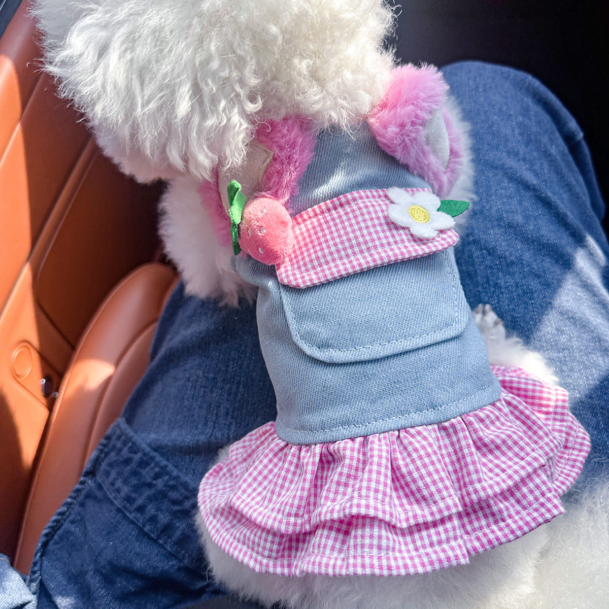 Cute Pet Denim Skirt for Small Dogs