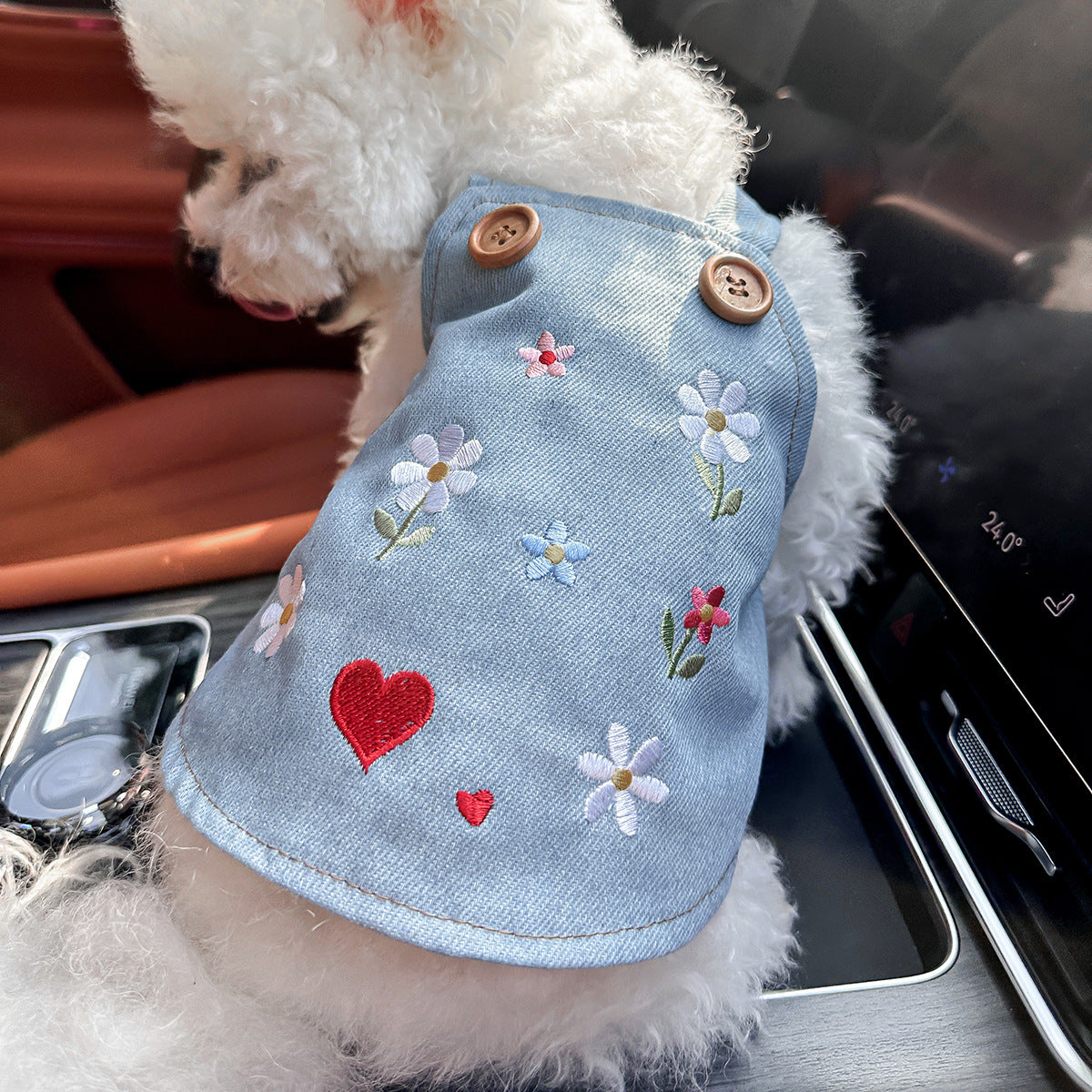 Cute Pet Denim Skirt for Small Dogs