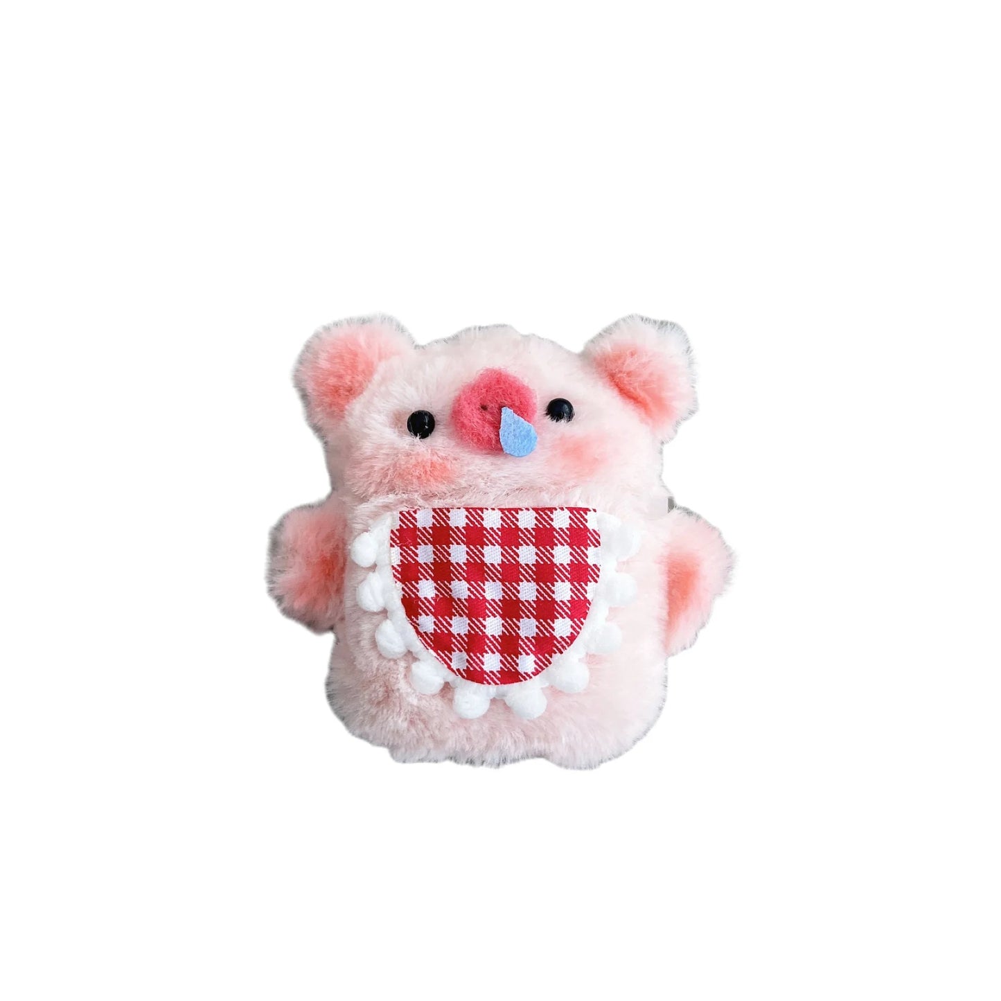 Cute Pig Plush Silicone Earphone Case