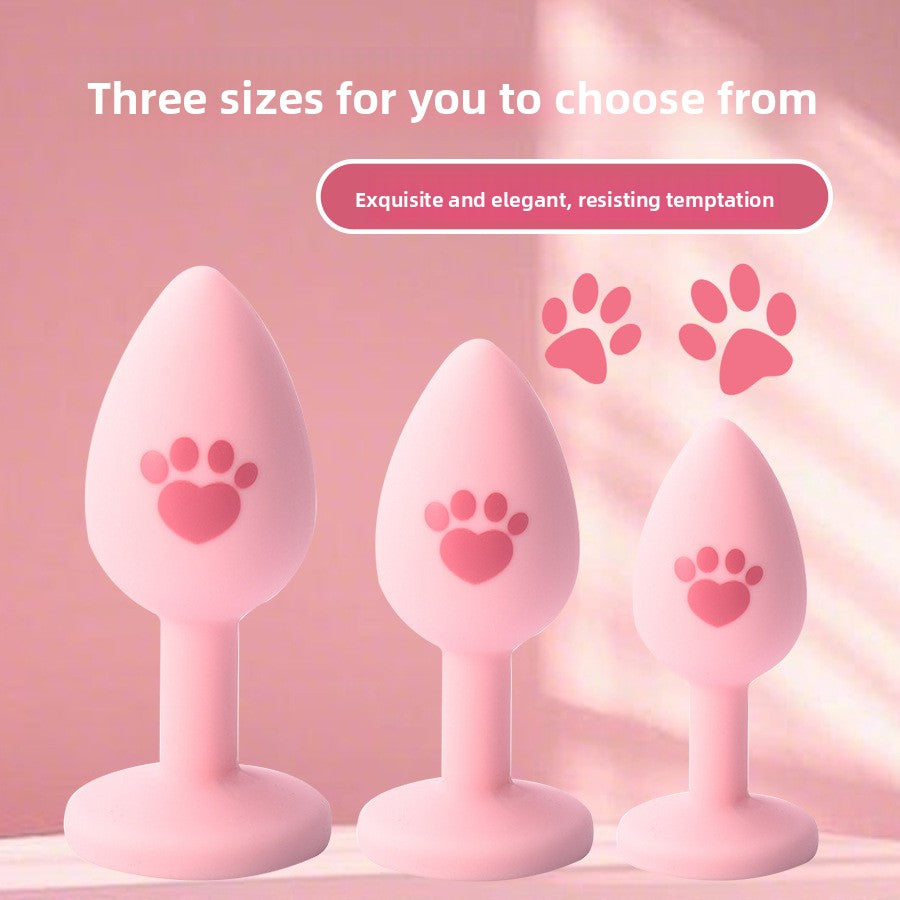 Cute Pink Cat Claw Silicone Anal Plug