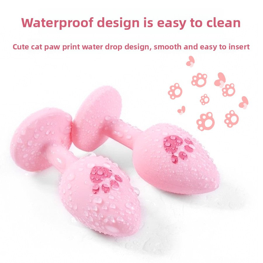 Cute Pink Cat Claw Silicone Anal Plug