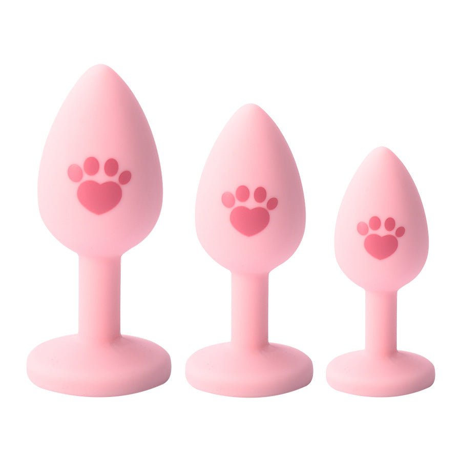 Cute Pink Cat Claw Silicone Anal Plug