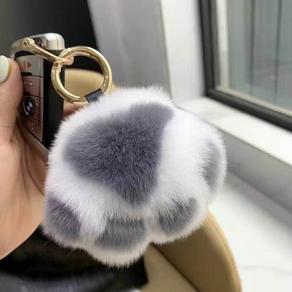 Cute Plush Bunny Keychain Charm