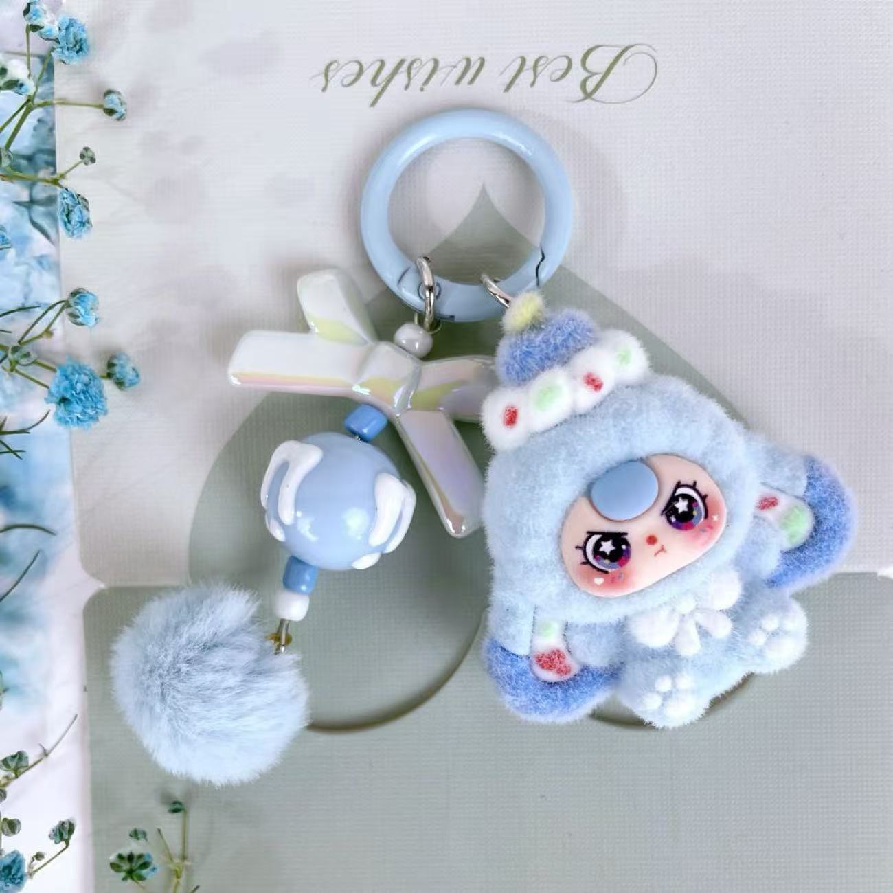 Cute Plush Cartoon Keychain
