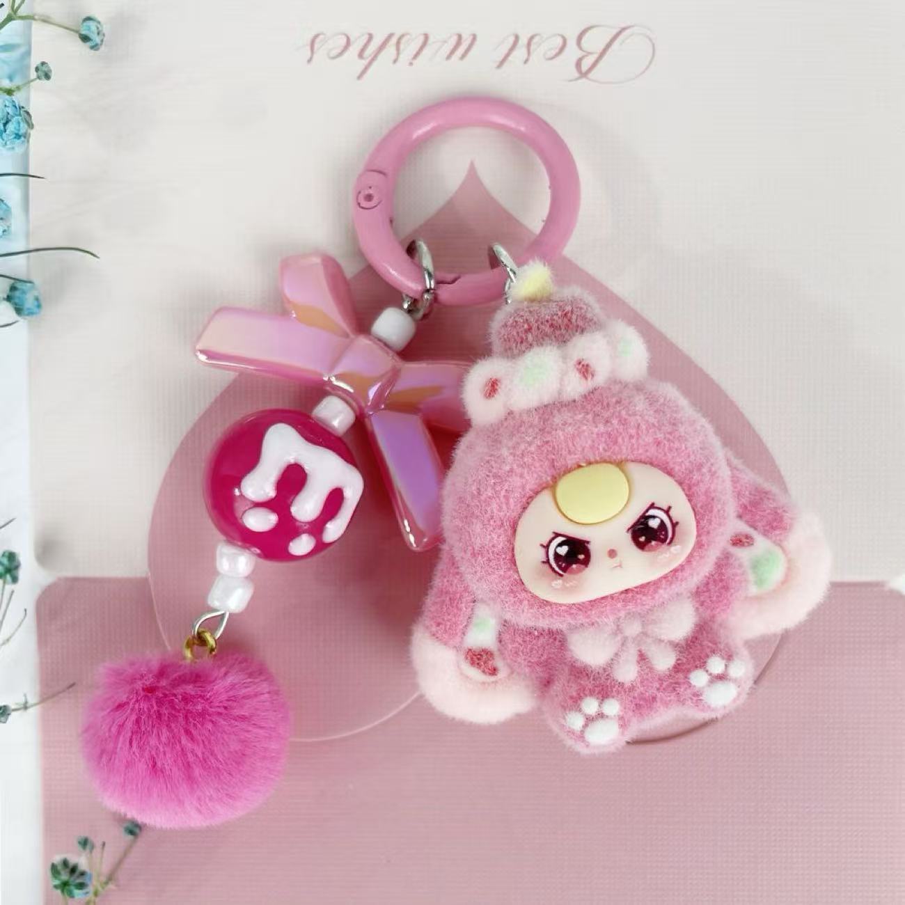 Cute Plush Cartoon Keychain