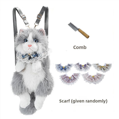 Cute Plush Doll Backpack for School and Gifts