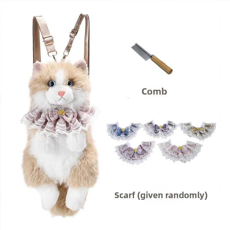 Cute Plush Doll Backpack for School and Gifts