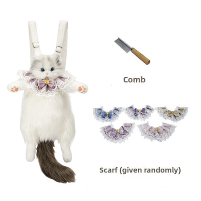 Cute Plush Doll Backpack for School and Gifts
