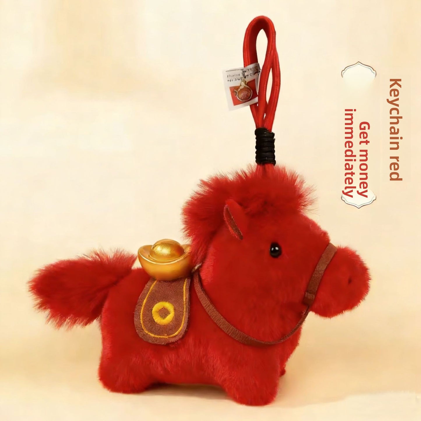 Cute Plush Pony Doll Keychain