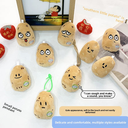 Cute Potato Plush Doll Keychain Pendant