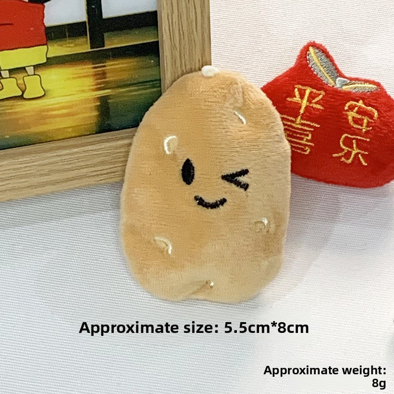 Cute Potato Plush Doll Keychain Pendant