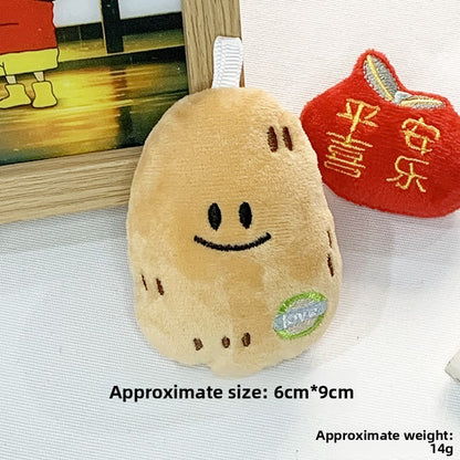 Cute Potato Plush Doll Keychain Pendant
