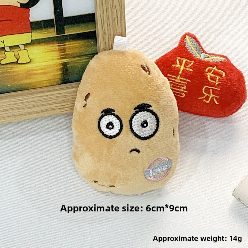Cute Potato Plush Doll Keychain Pendant