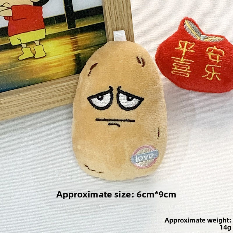 Cute Potato Plush Doll Keychain Pendant