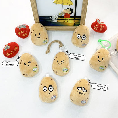 Cute Potato Plush Doll Keychain Pendant