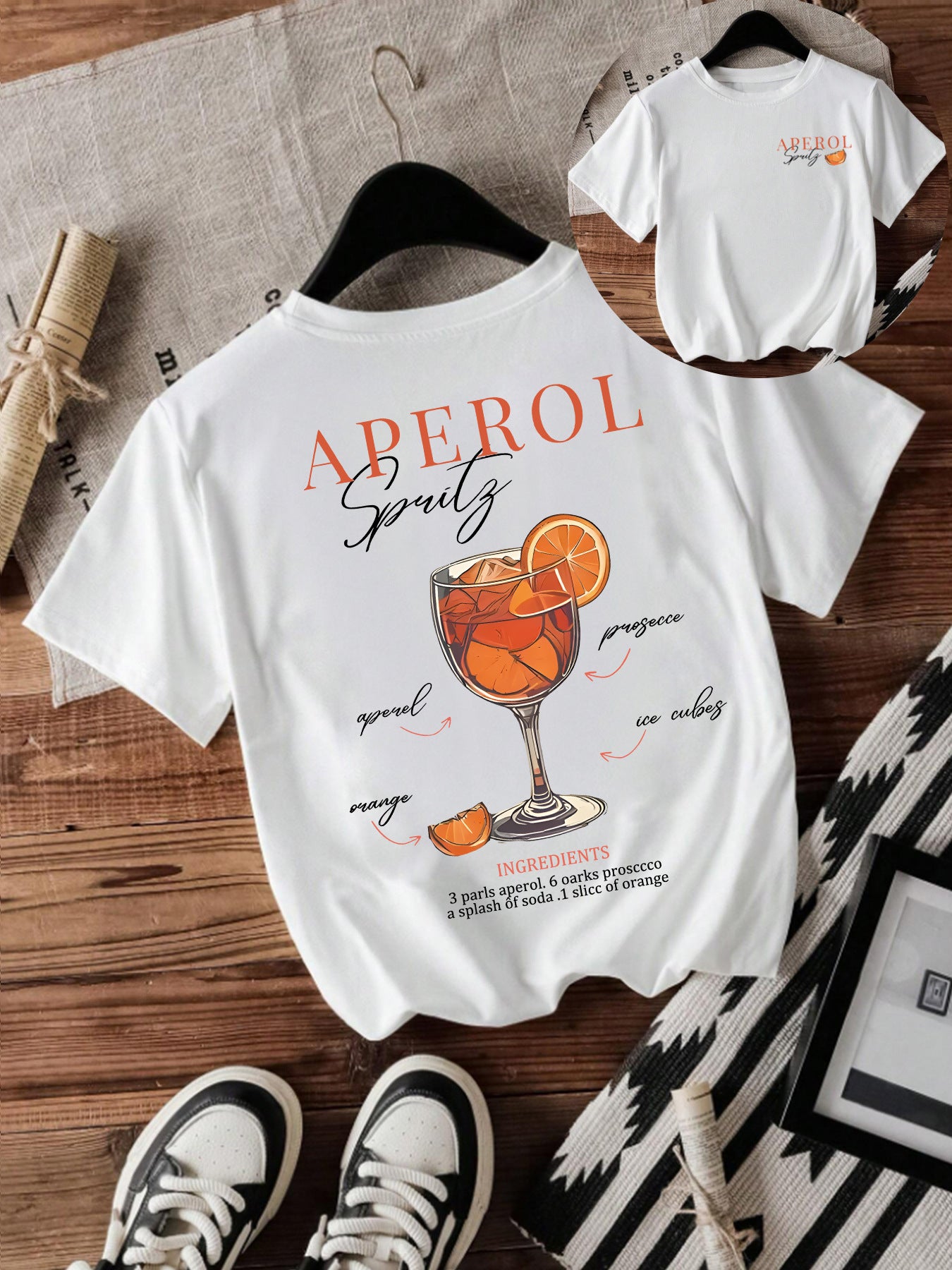 Cute Printed Short-Sleeved Round Neck T-Shirt