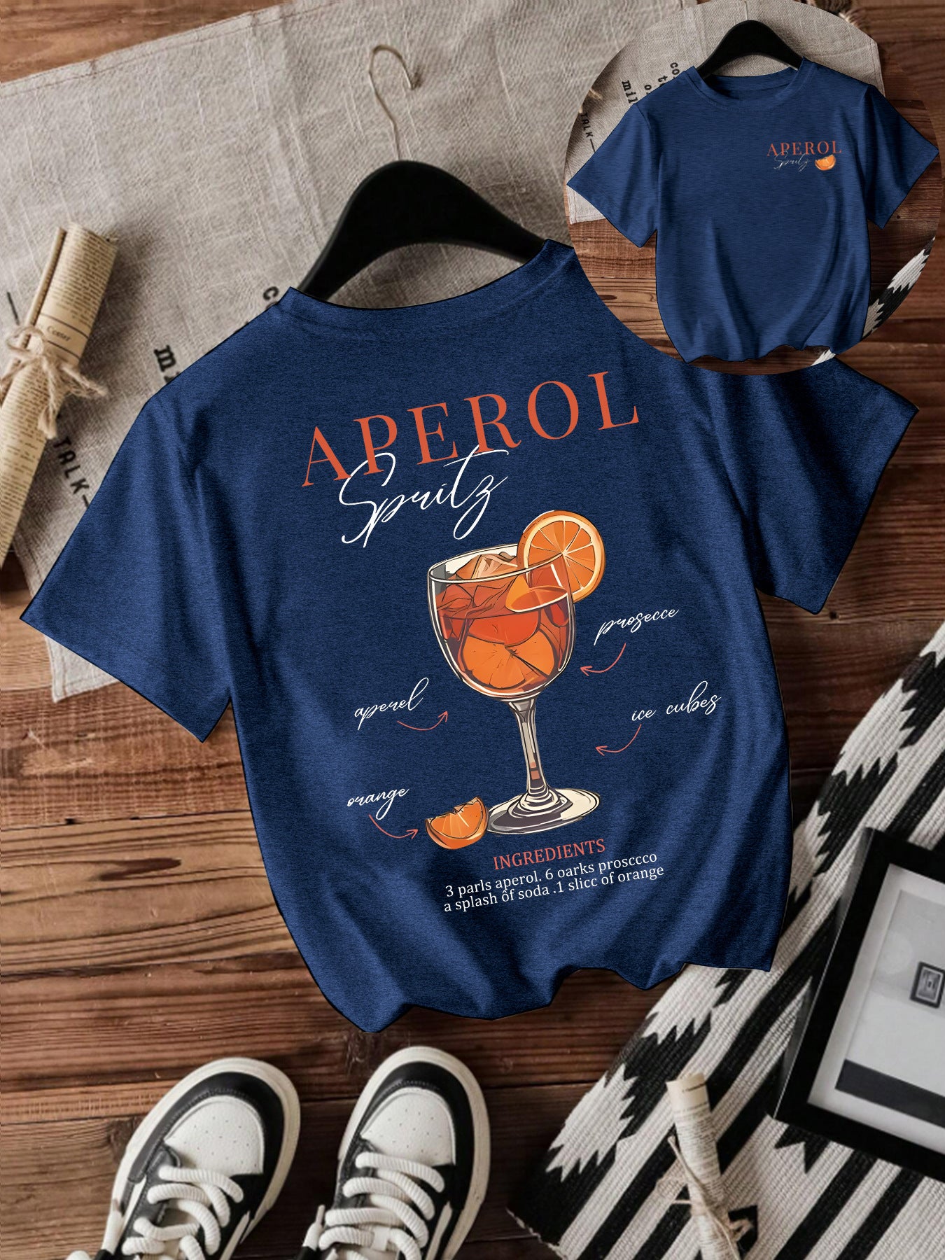 Cute Printed Short-Sleeved Round Neck T-Shirt