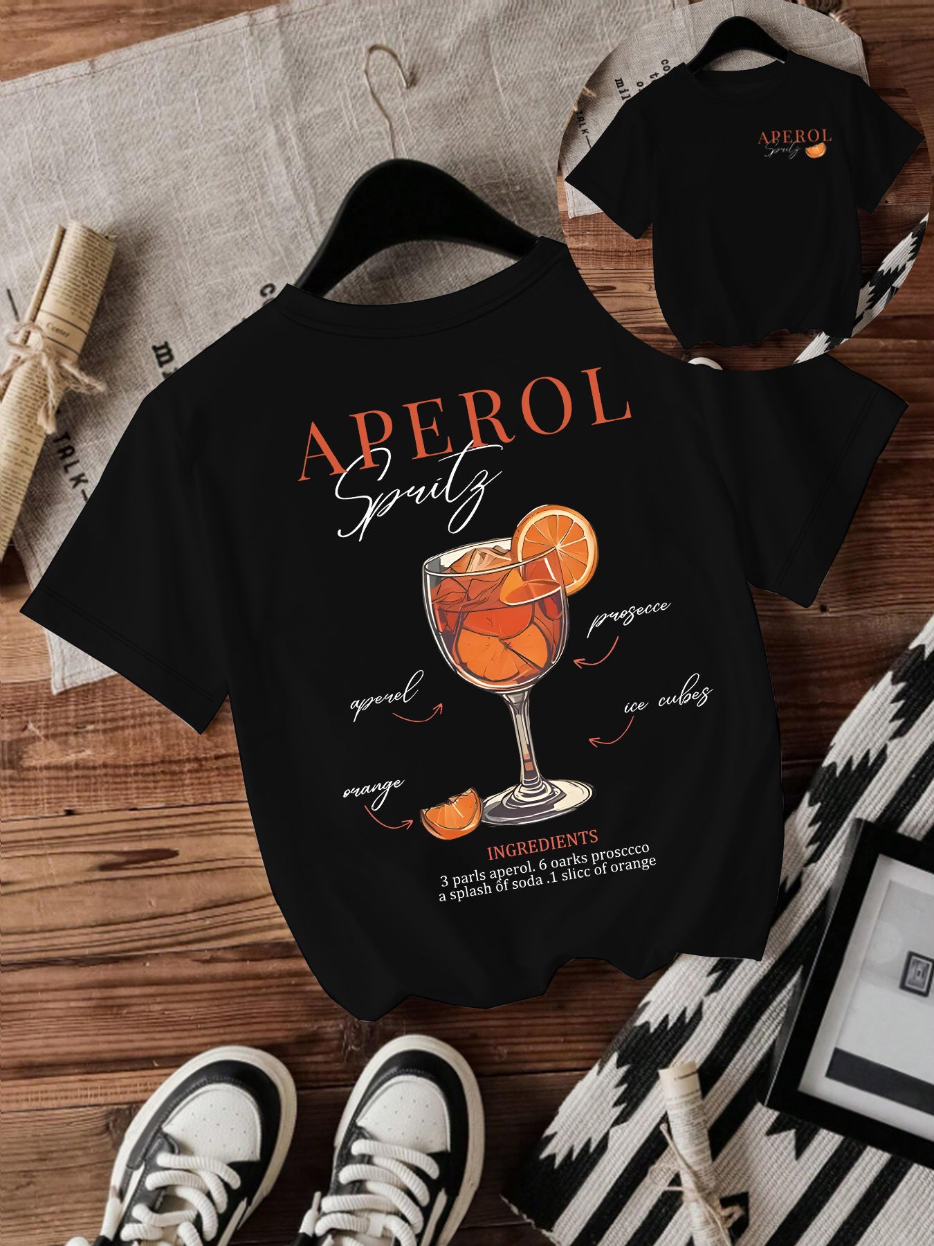Cute Printed Short-Sleeved Round Neck T-Shirt