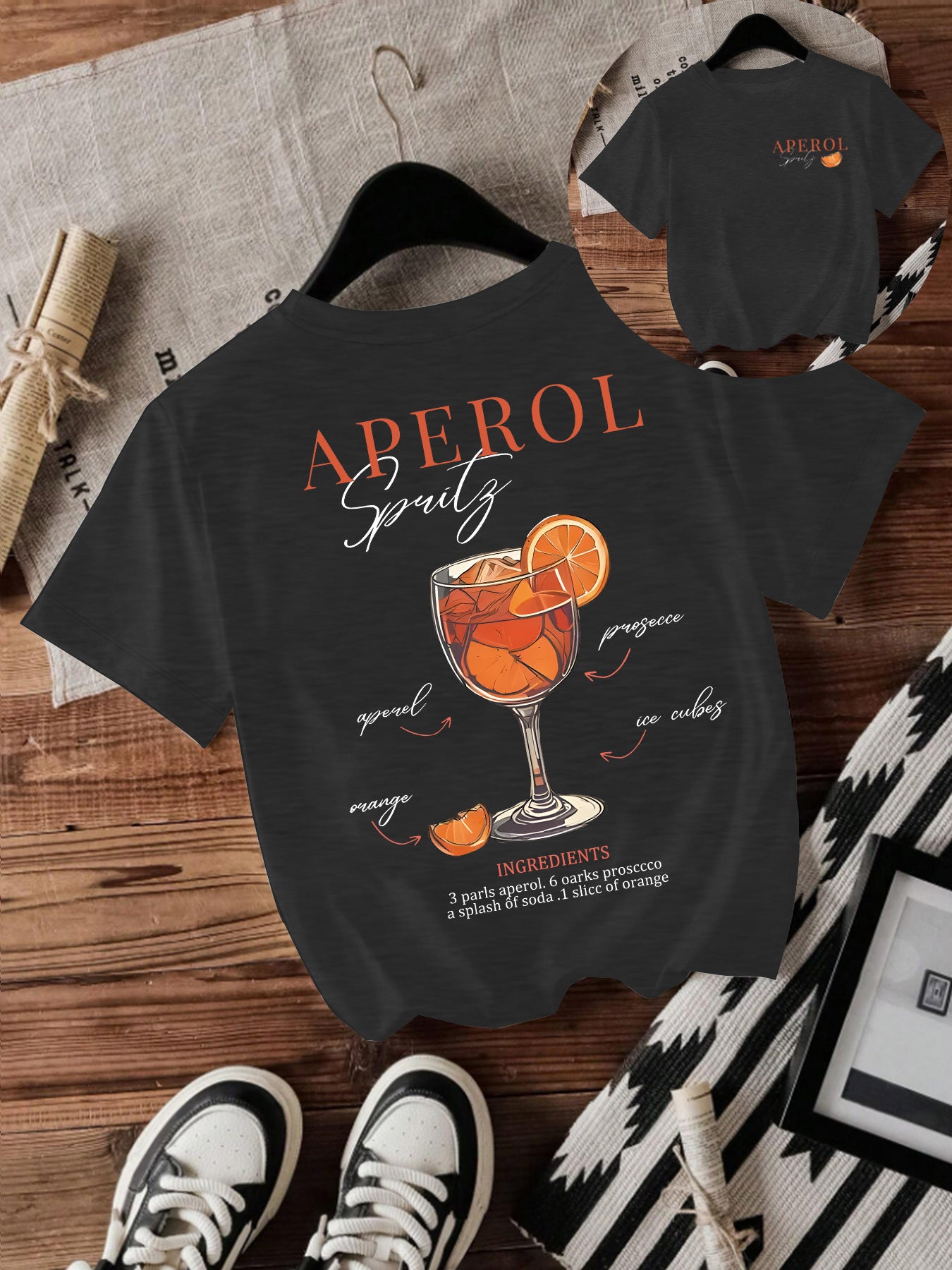 Cute Printed Short-Sleeved Round Neck T-Shirt
