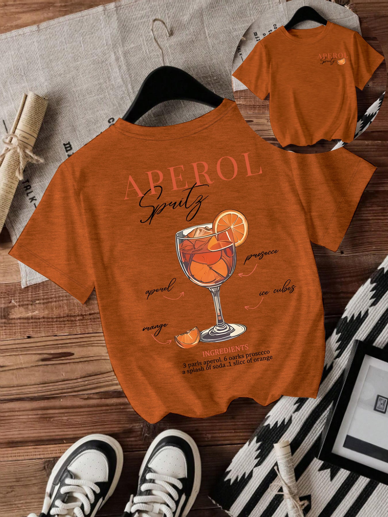 Cute Printed Short-Sleeved Round Neck T-Shirt