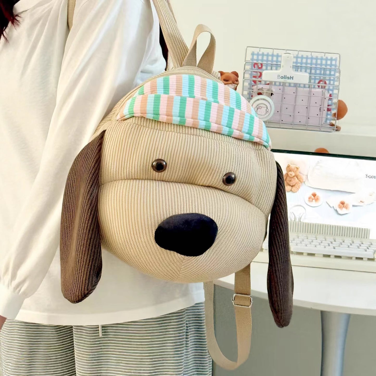 Cute Puppy Plush Backpack for Kids
