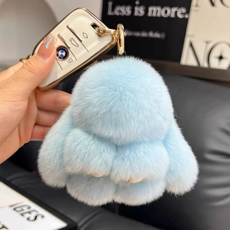 Cute Rabbit Fur Keychain