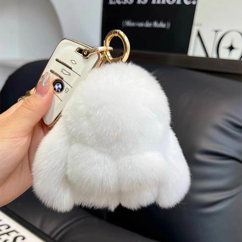 Cute Rabbit Fur Keychain