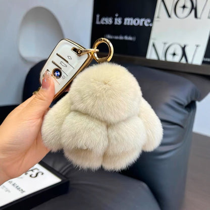 Cute Rabbit Fur Keychain