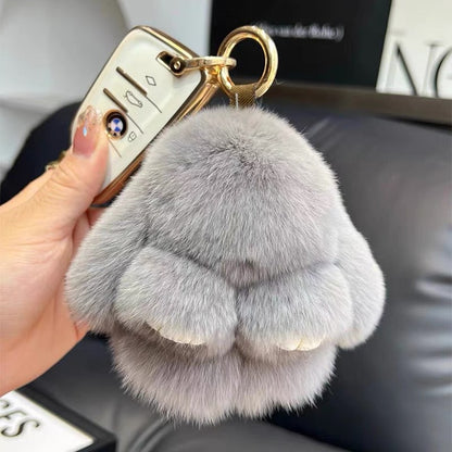 Cute Rabbit Fur Keychain