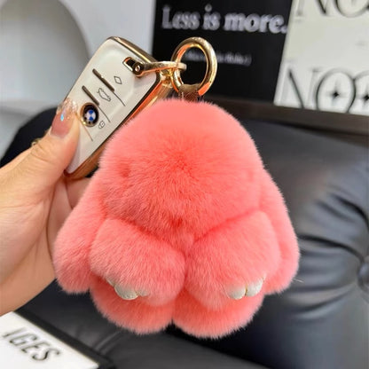 Cute Rabbit Fur Keychain
