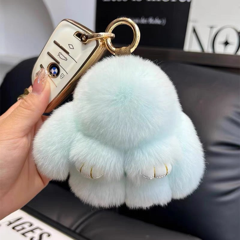Cute Rabbit Fur Keychain