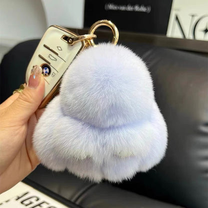 Cute Rabbit Fur Keychain