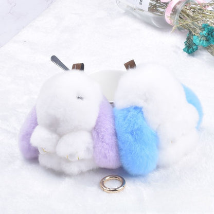Cute Rabbit Fur Keychain Pendant for Bags and Cars