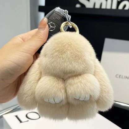 Cute Rabbit Plush Keychain Car Accessory Bag Charm