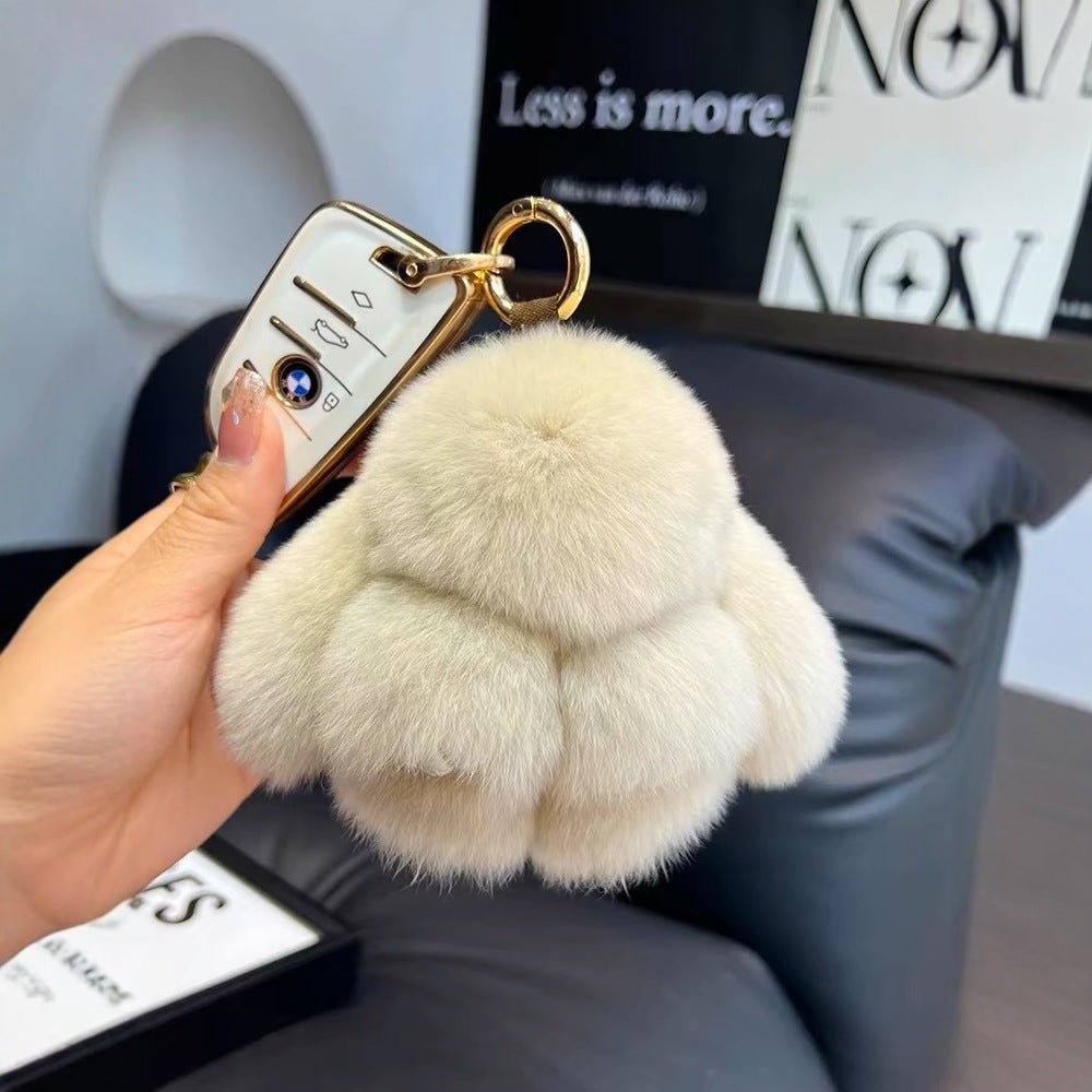 Cute Rabbit Plush Keychain