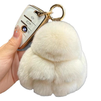 Cute Rabbit Plush Keychain