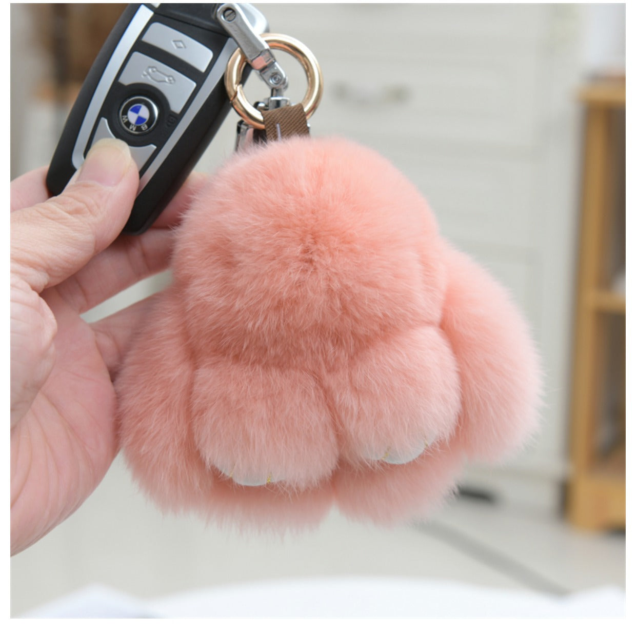 Cute Rabbit Plush Keychain Pendant