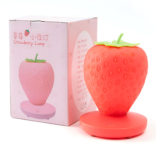 Cute Rechargeable Strawberry Night Light