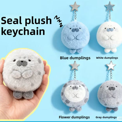 Cute Seal Plush Phone Charm
