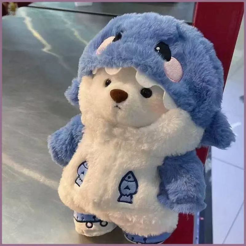 Cute shark transforms into a little bear