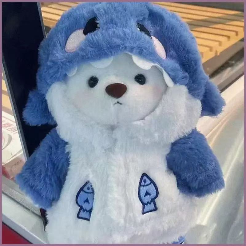 Cute shark transforms into a little bear