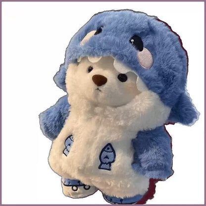 Cute shark transforms into a little bear