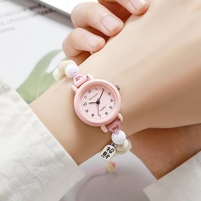 Cute Simple Small Dial Quartz Watch for Girls