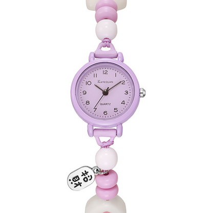 Cute Simple Small Dial Quartz Watch for Girls