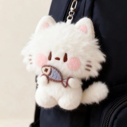 Cute Squeaky Cat Doll Keychain