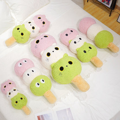 Cute Three-Color Dumpling Pillow