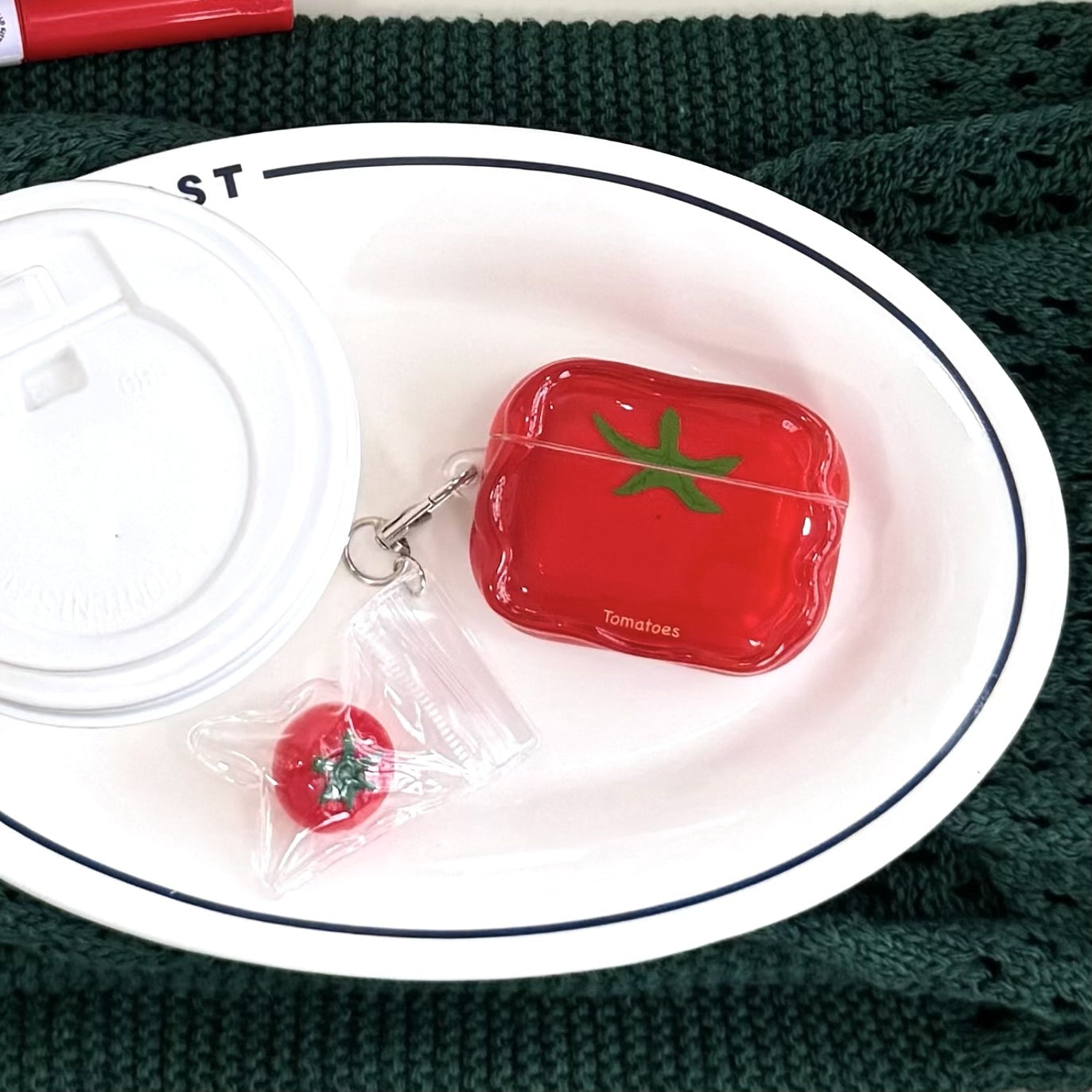 Cute Tomato AirPods Protective Cover
