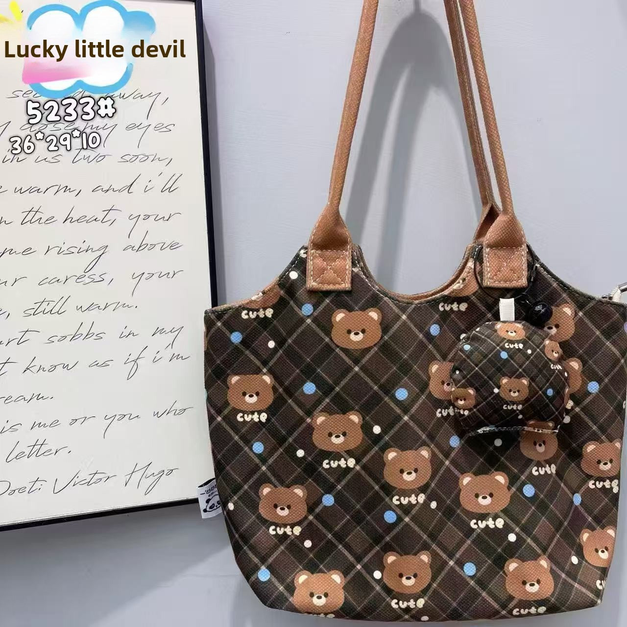Cute Velvet Crossbody Shoulder Bag