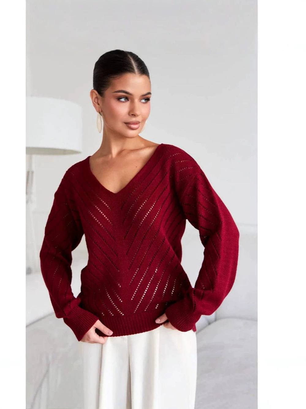 Cutout Long Sleeve Sweater