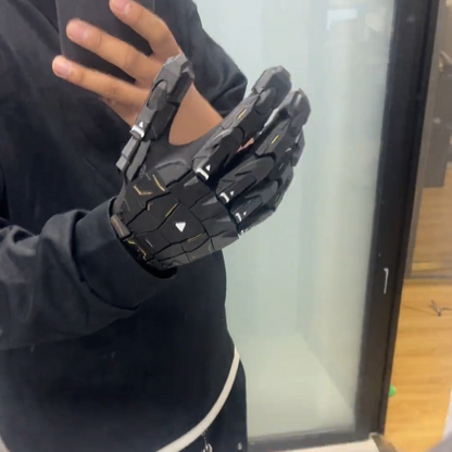 Cyberpunk Mecha Exoskeleton Gloves